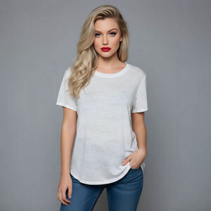 Lucky Brand Large White Subtly Camo T-shirt